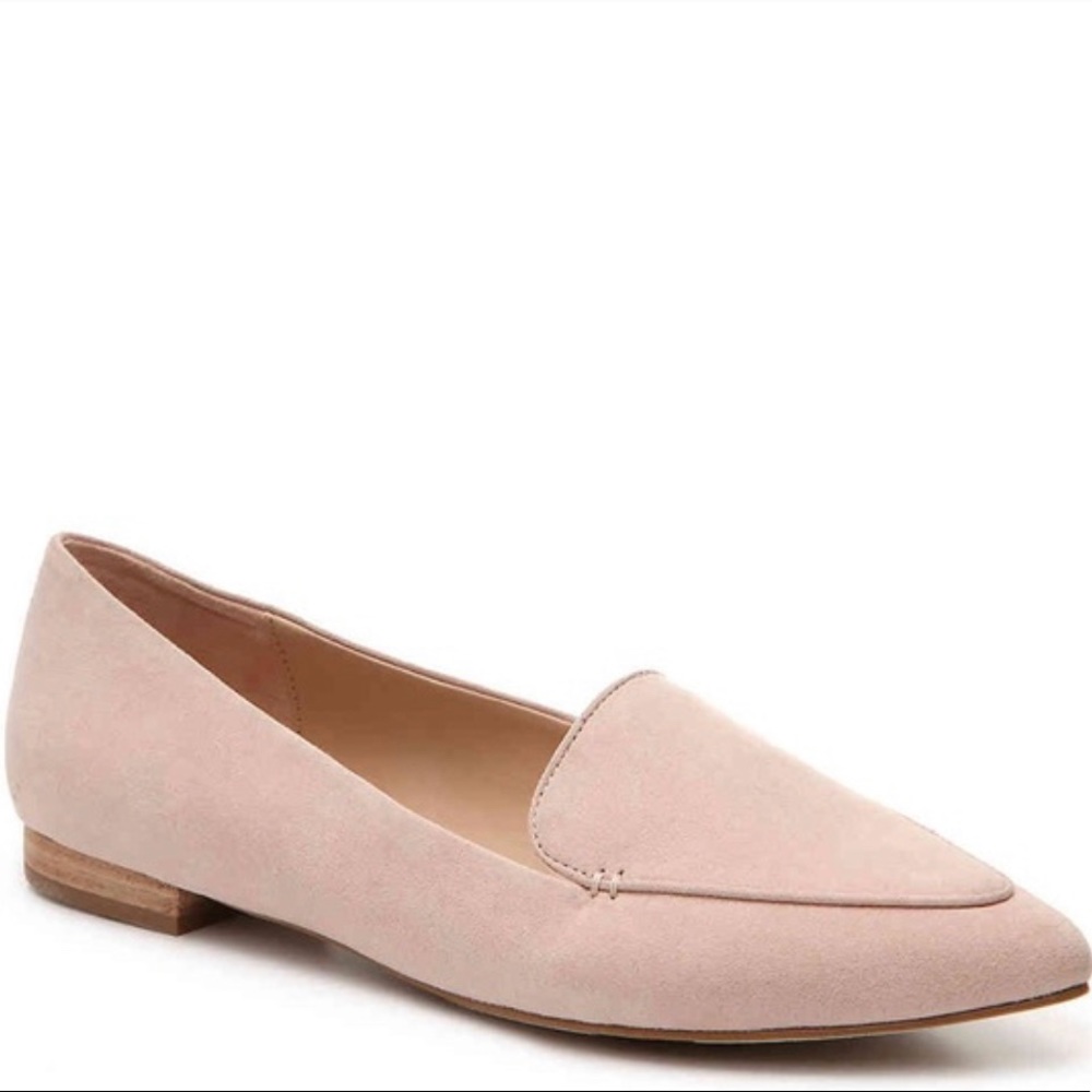 Kelly and Katie Nude Suede Loafers Size 7 NWOT
